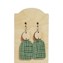  Pistachio Waffle Earrings