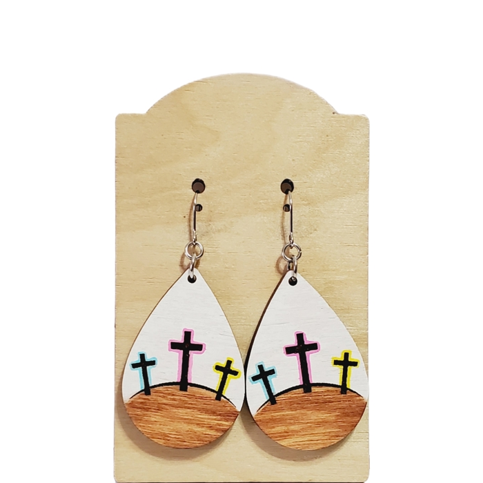 Easter Cross Earrings