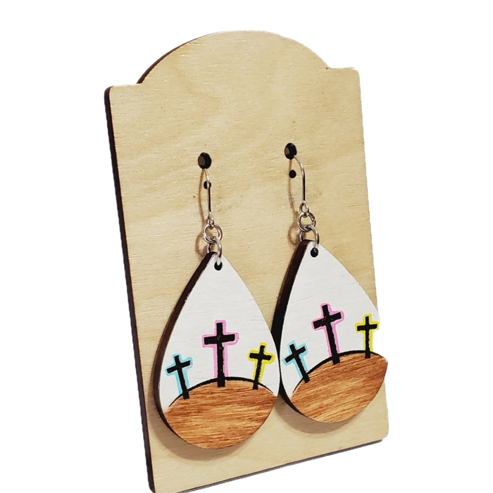 Easter Cross Earrings