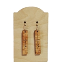  Faith Bar Wood Earrings