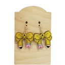  Teacher Pencil Bow Earrings