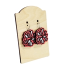  Cheerleader or Pom Pom Red Earrings 