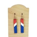  Hand Painted Americana Bar Earrings