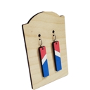  Hand Painted Americana Bar Earrings
