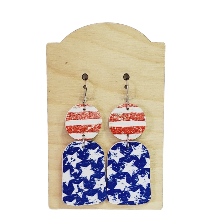 Americana Stars and Stripes Earrings