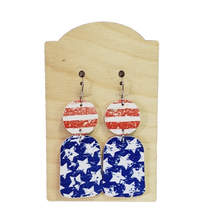Americana Stars and Stripes Earrings
