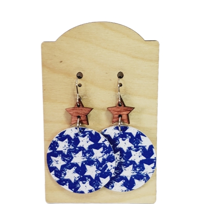 Americana Boho Vintage Star Earrings