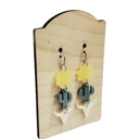  Western Cactus, Cow Skull, Sun Stacked Earrings