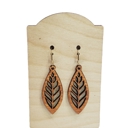  Hand Painted Wood Boho Botanical Earrings