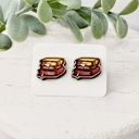 Style 10 - Stacked Books Back to School Teacher Studs | 16 Styles