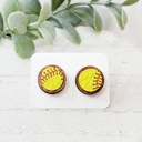 Style 15- 10MM Softballs (Genuine Leather) Game Day Studs | 27 Styles