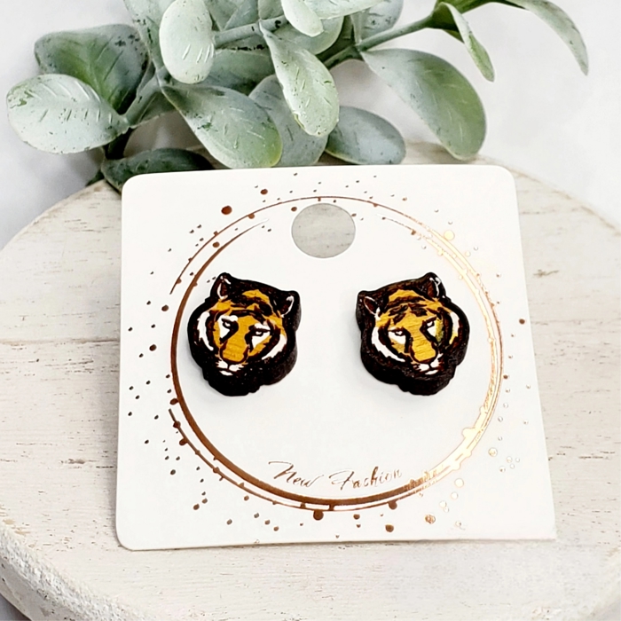 Hand Painted Team Mascot Studs | 25 Styles