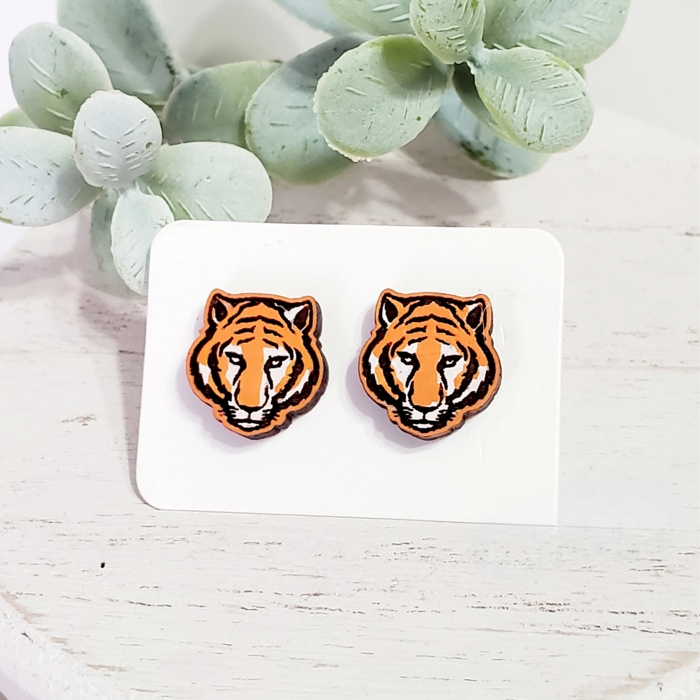 Hand Painted Team Mascot Studs | 25 Styles