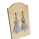  Christmas Tree Glitter Earrings