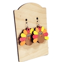  Hand Painted Turkey Earrings
