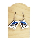  Hand Painted Bluejay Earrings