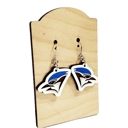  Hand Painted Bluejay Earrings