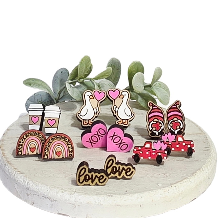 Love Wood Studs | 20 Styles