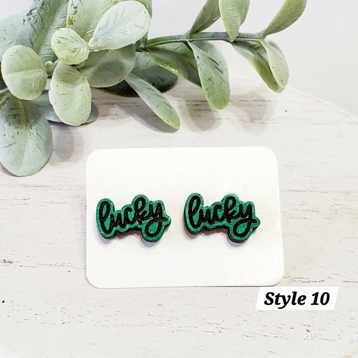 Hand Painted Lucky Studs | 15 Styles