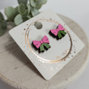  Hand Painted Wicked  Witch Bow Wood Studs