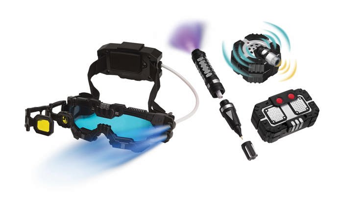 Night ranger Set:Night Mission Goggles/Micro Motion alarm/Voice disguiser/Invisible ink Pen