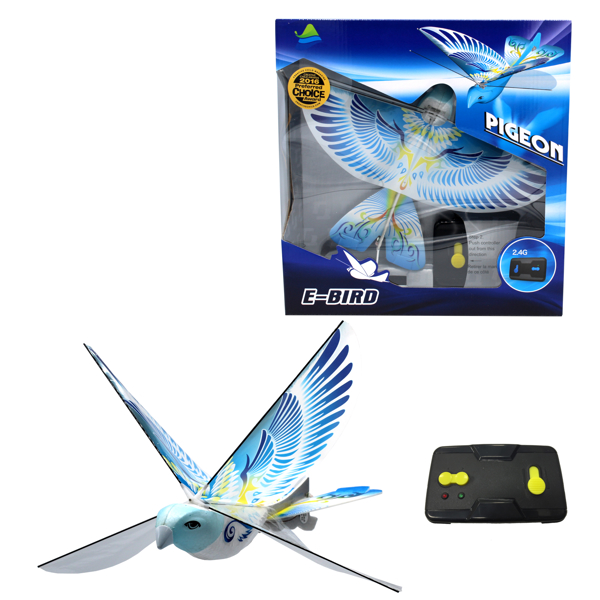 eBird Blue [Pigeon] - x2 Channel RC Flying Bird