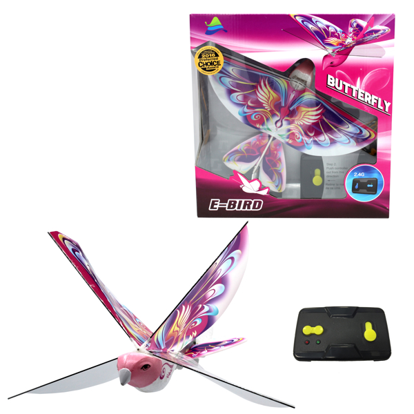 eBird Pink  [Butterfly] - x2 Channel RC Flying Bird