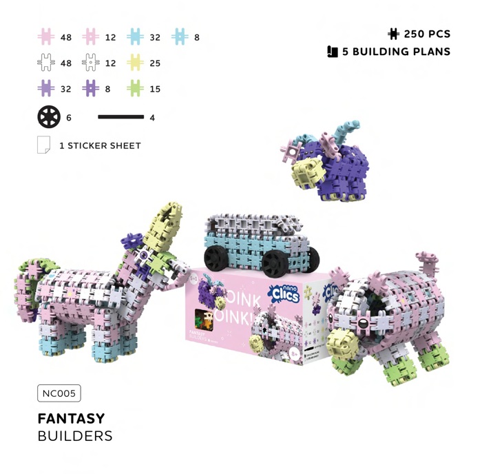 Nano Clics - Creative 250pc Oink Oink