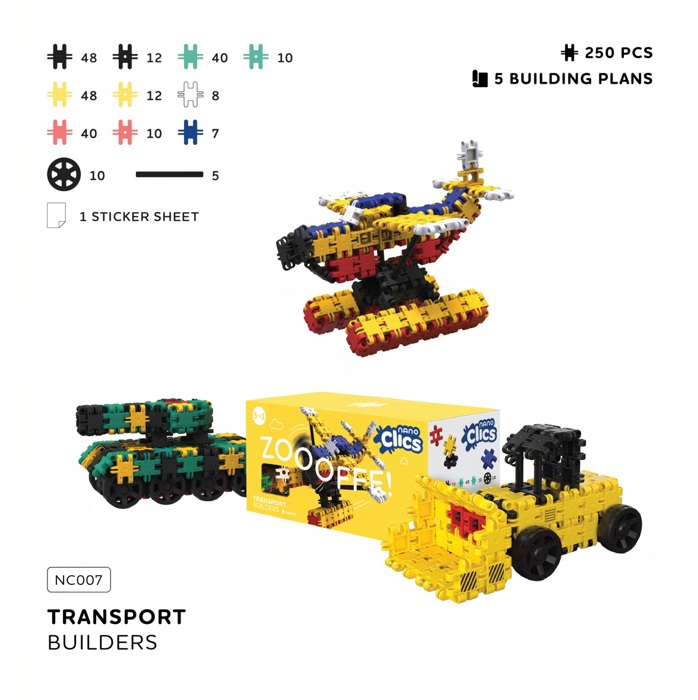 Nano Clics - Creative 250pc Zoooffff