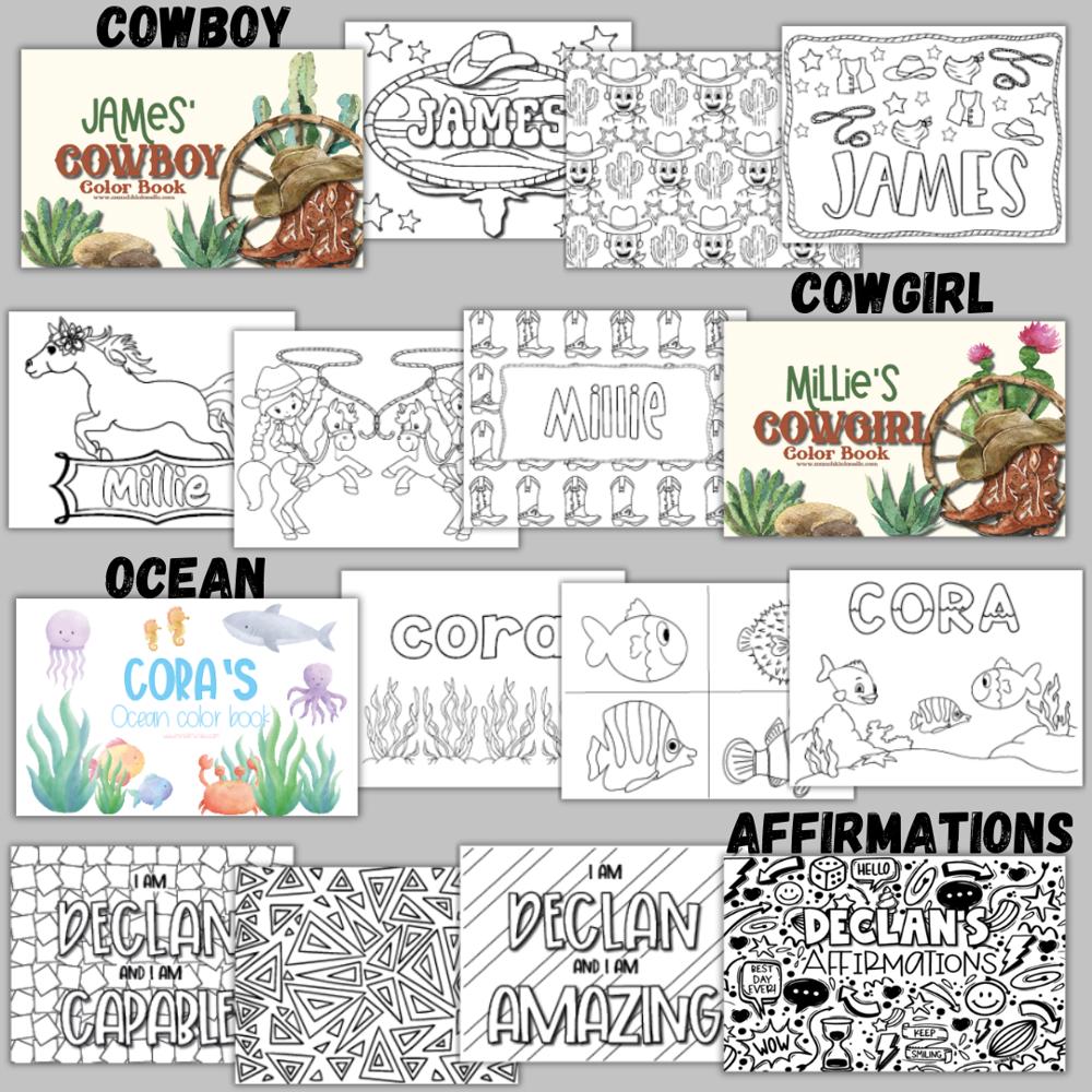 Personalized Color Books 