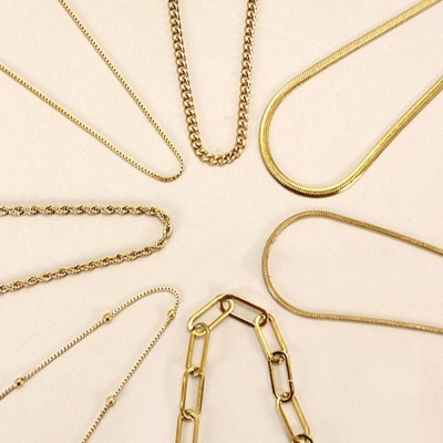 Stainless Steel Tarnish Free All Chain Statement Necklaces