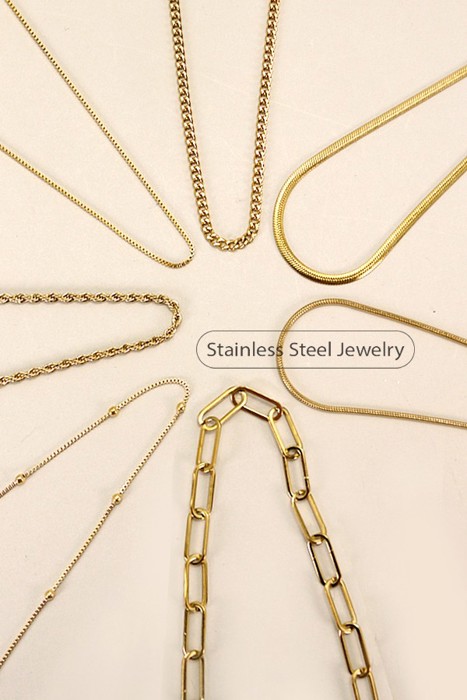 Stainless Steel Tarnish Free All Chain Statement Necklaces