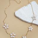  18K Pearl Flowers for Mom Necklace