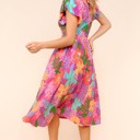  Ruffle Bloom Midi Dress With Pockets | S-3X
