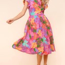  Ruffle Bloom Midi Dress With Pockets | S-3X