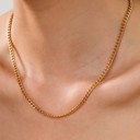 Curb Stainless Steel Tarnish Free All Chain Statement Necklaces