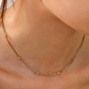 Ball Stainless Steel Tarnish Free All Chain Statement Necklaces