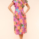  Ruffle Bloom Midi Dress With Pockets | S-3X