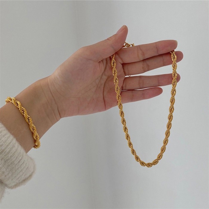 Stainless Steel Tarnish Free All Chain Statement Necklaces