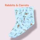 Rabbits & Carrots Nursery 3 Layer Burp Cloth