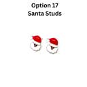 Santa Studs Adorable Christmas Earrings