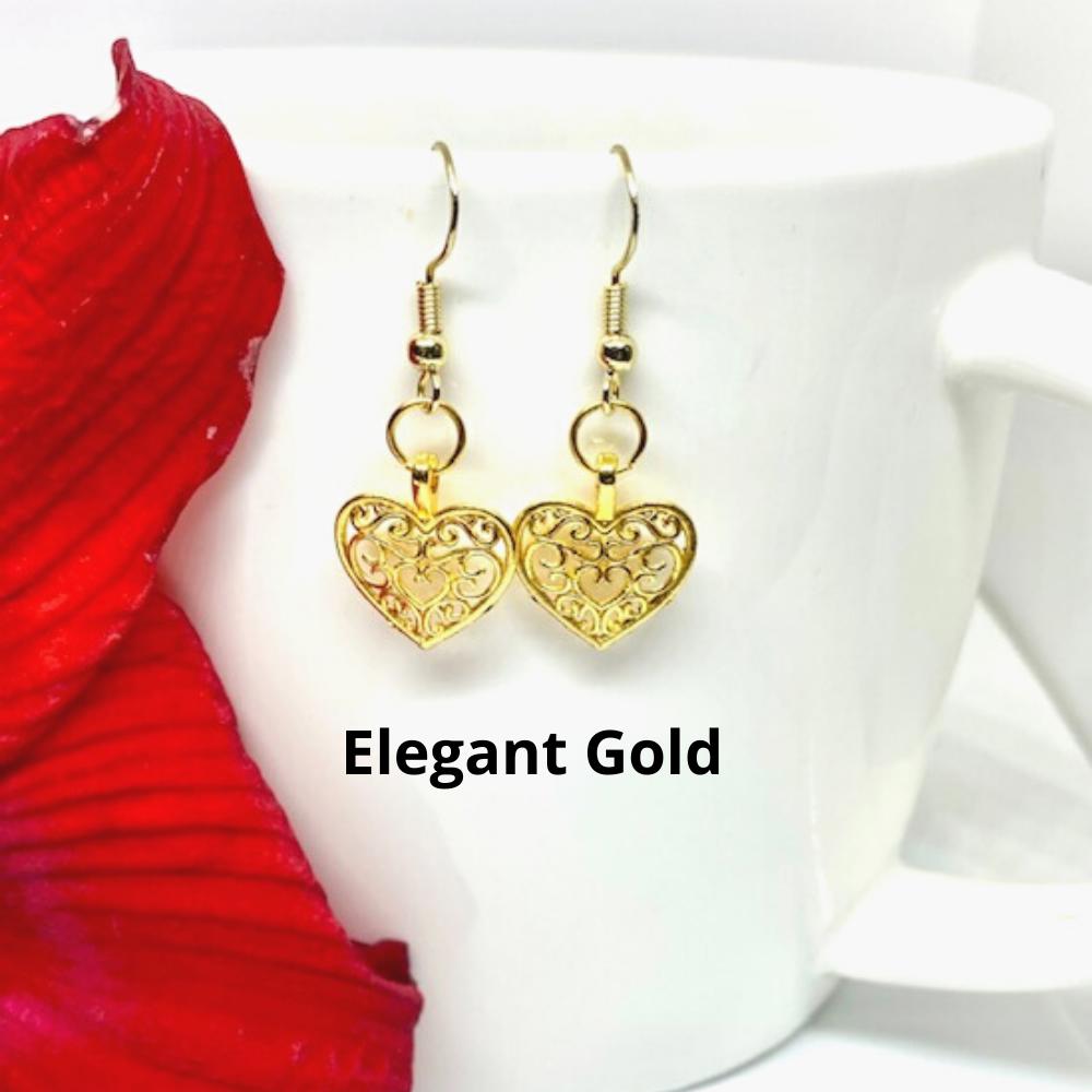 Heart Dangle Earrings