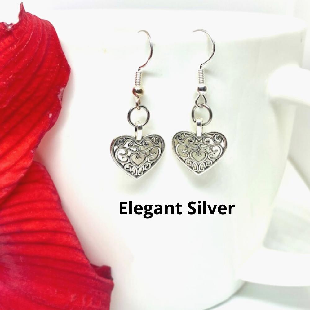 Heart Dangle Earrings