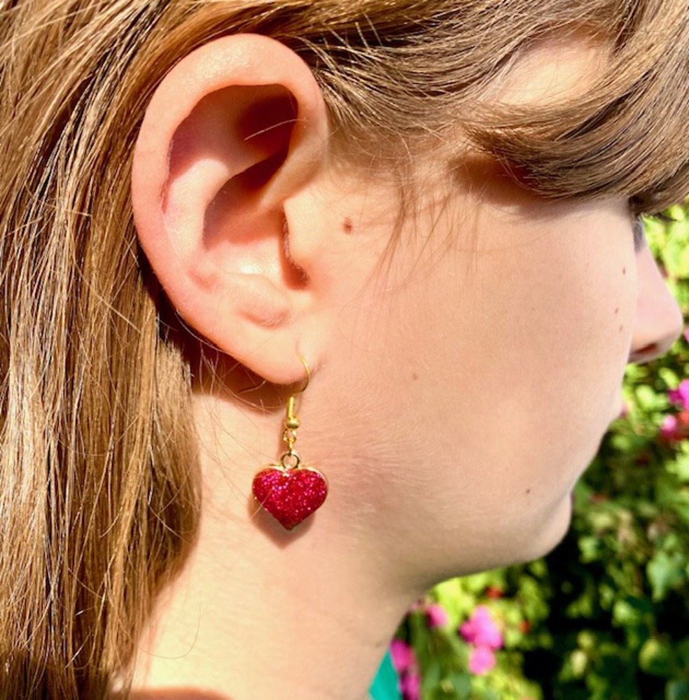 Heart Dangle Earrings