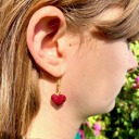  Heart Dangle Earrings