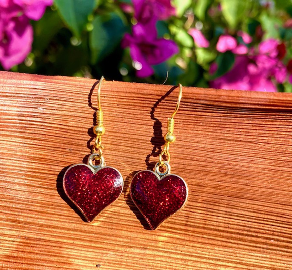 Heart Dangle Earrings