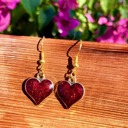  Heart Dangle Earrings