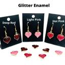  Heart Dangle Earrings