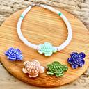  Heishi Beaded Turtle Anklets