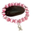  Breast Cancer Awareness Beaded Bracelet